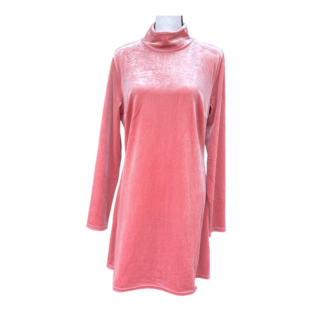 Reformation Blush Velvet Mini Dress